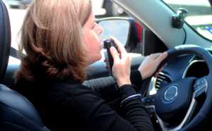 a person driving a car