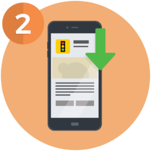 illustration of mobile app download for Smart Start Client Portal